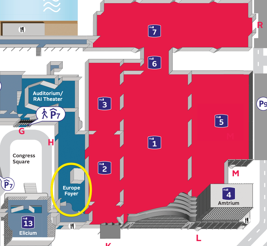 Map of the Europe Foyer for the M&G